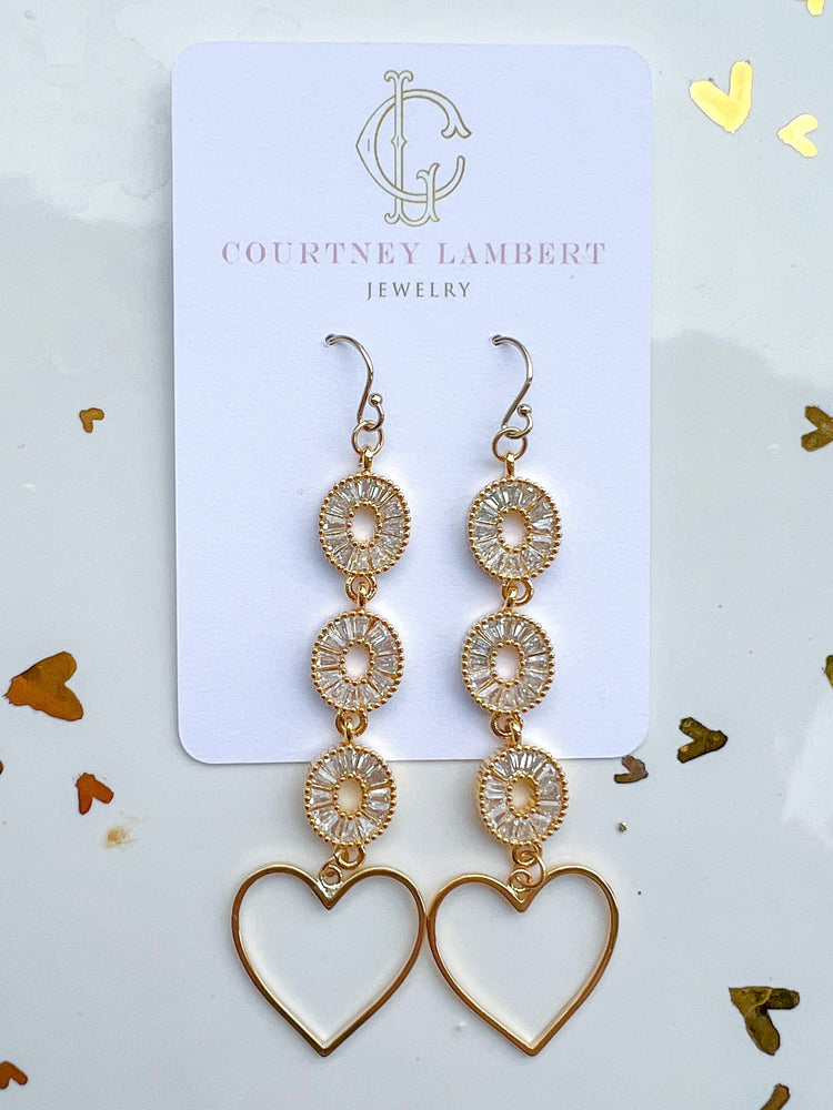 CZ chain hearts